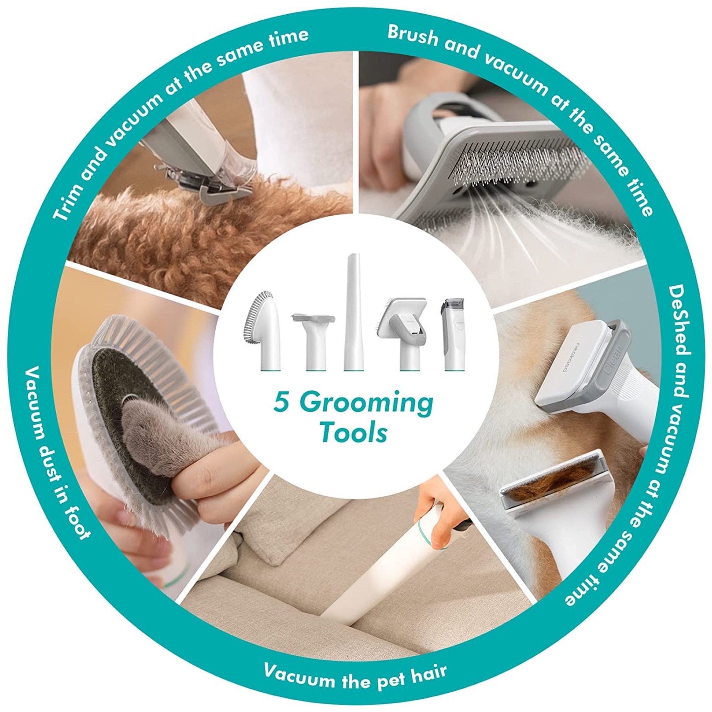 SoftestSofa™ Pet Hair Grooming Vacuum